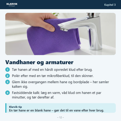 Kapitel: Vandhaner og armaturer uden kalk