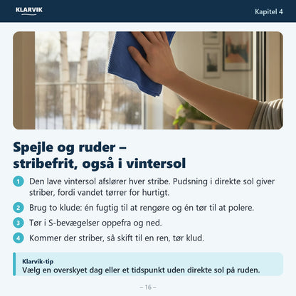 Kapitel: Spejle og ruder – stribefrit, også i vintersol