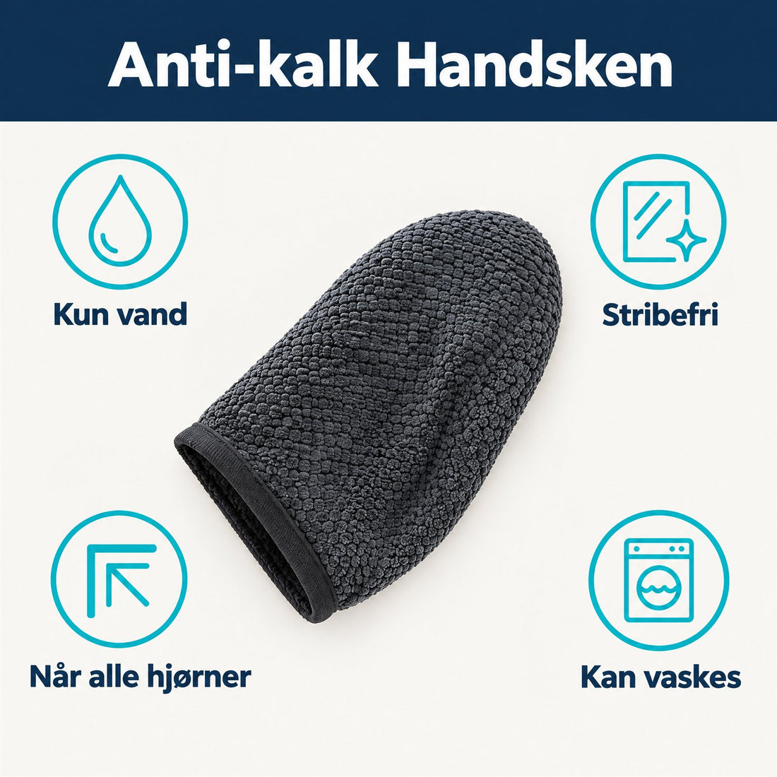 Kun vand, stribefri, når alle hjørner, kan vaskes