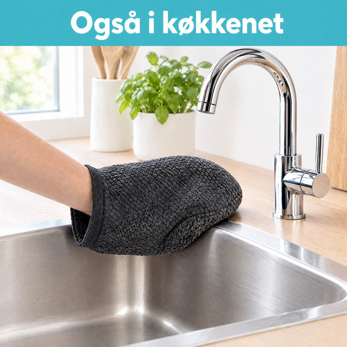 Også i køkkenet