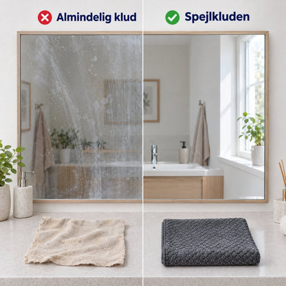 Almindelig klud vs Spejlkluden