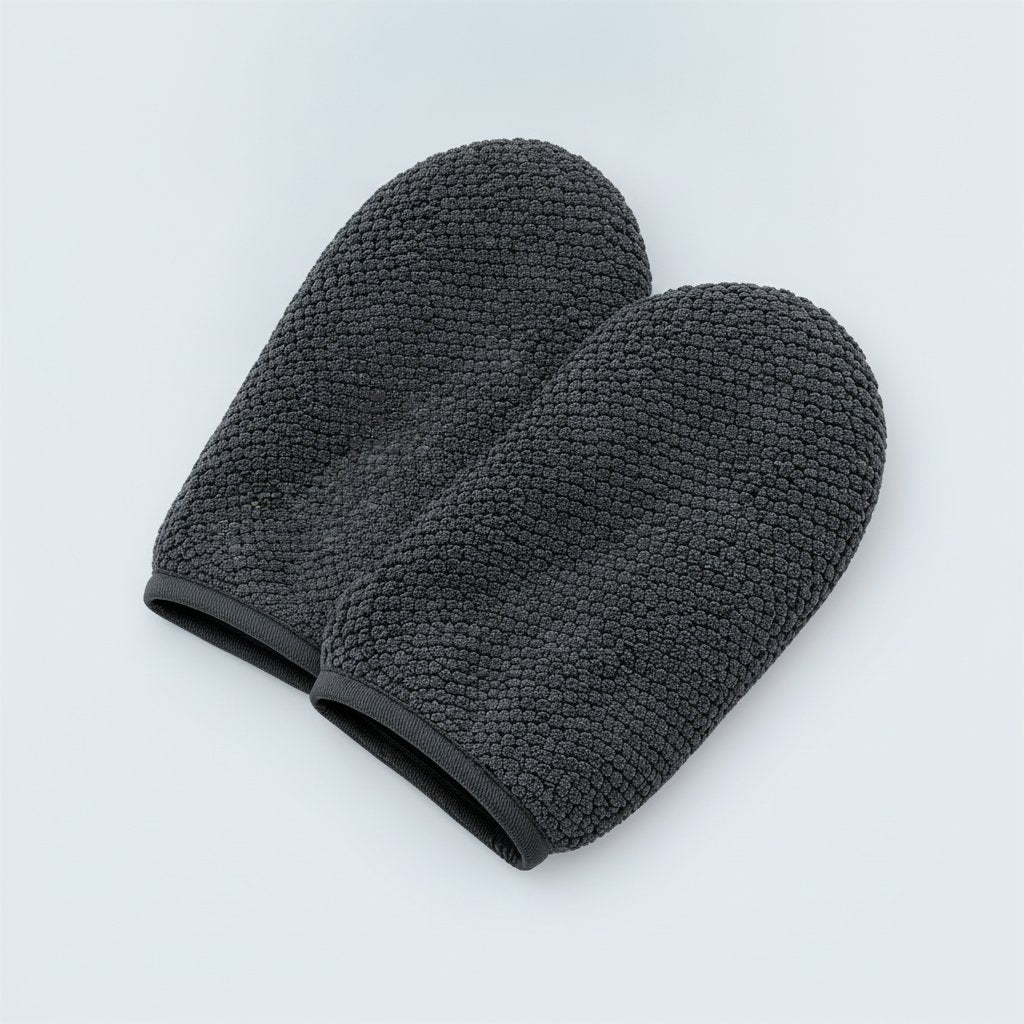 2 stk Anti-kalk Handske i grå mikrofiber