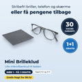 Mini Brilleklud – til briller, telefon og skærme