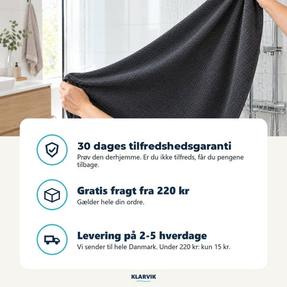30 dages tilfredshedsgaranti og gratis fragt fra 220 kr hos Klarvik